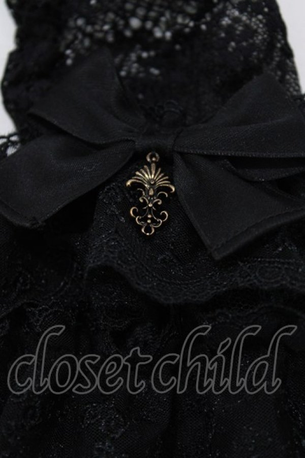 画像2: Kurumi Collaboration / CLK*レースグローブ  ブラック H-26-02-23-065-GO-ZA-NS-ZH (2)