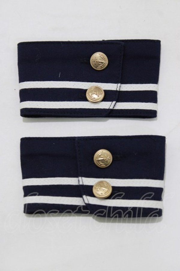 画像1: metamorphose / セーラーカフス  ネイビー H-26-02-23-068-ME-ZA-NS-ZH (1)