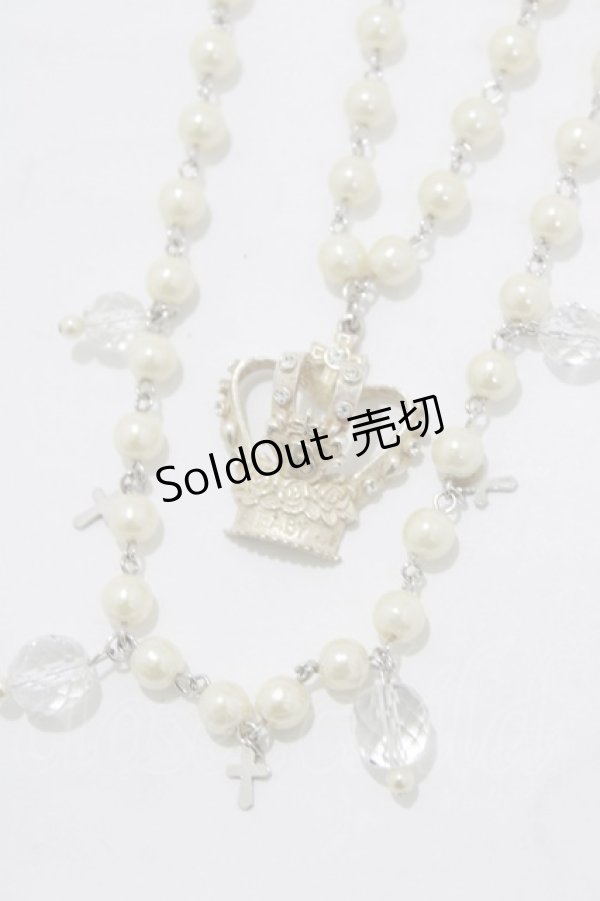 画像1: BABY,THE STARS SHINE BRIGHT / 王冠2連パールチョーカー  ゴールド H-26-02-23-069-BA-AC-NS-ZH (1)