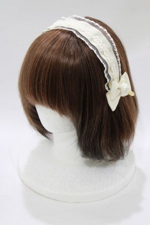 画像: m petit by misako / AM*NIヘッドドレスA  生成り H-26-02-23-070-LO-AC-NS-ZH