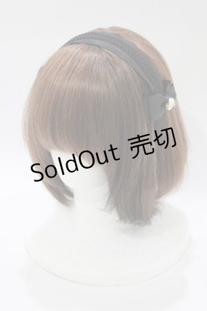 画像: m petit by misako / NINA'sコラボ AM*NIフラワーカチューシャ  ブラック H-26-02-23-073-LO-AC-NS-ZH