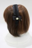 画像2: m petit by misako / NINA'sコラボ AM*NIフラワーカチューシャ  ブラック H-26-02-23-073-LO-AC-NS-ZH (2)