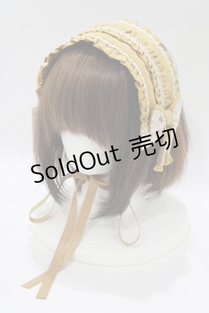 画像: metamorphose / タッセル付きヘッドドレス(無地)  無地カラシ(Mustard) H-26-02-23-075-ME-AC-NS-ZH