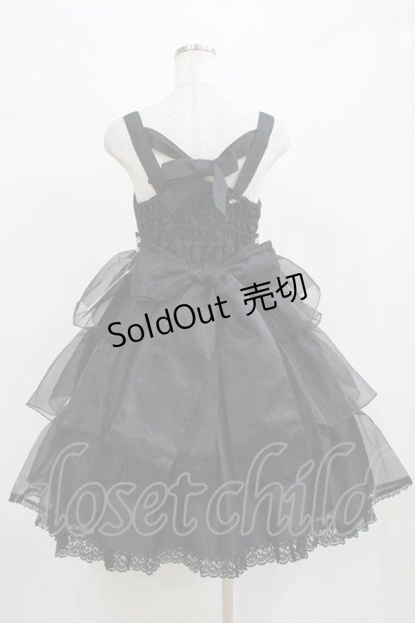 画像3: metamorphose / Mellifluous フロントあきフリルジャンパースカート サイズ1 ブラック H-26-02-23-001-ME-OP-NS-ZH (3)