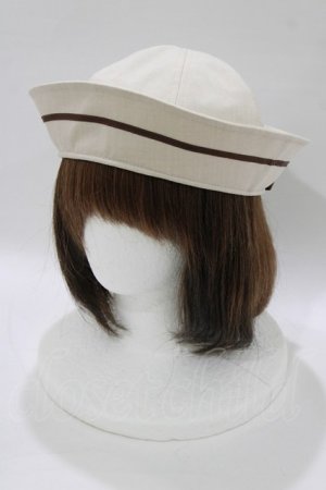 画像: Kurumi Collaboration / KRM*マリンハット  アイボリー H-26-02-23-081-GO-AC-NS-ZH