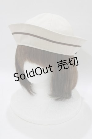 画像: Kurumi Collaboration / KRM*マリンハット  アイボリー H-26-02-23-081-GO-AC-NS-ZH