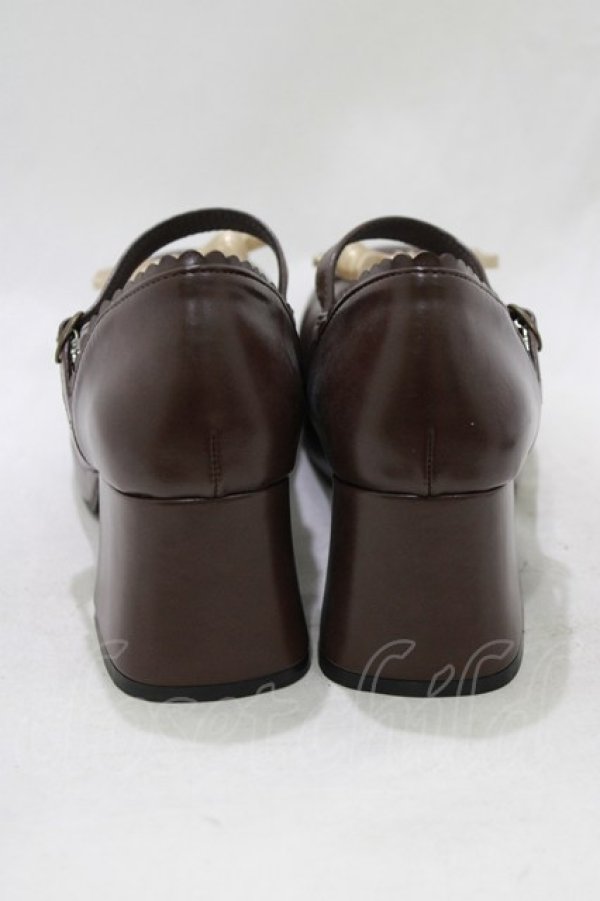 画像3: Queen Bee / アンティークリボンパンプス LL(24.5?25.0) ブラウン H-26-02-23-082-EL-SH-NS-ZH (3)