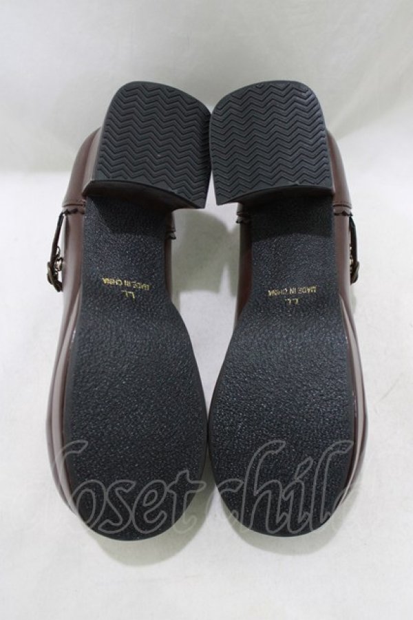 画像4: Queen Bee / アンティークリボンパンプス LL(24.5?25.0) ブラウン H-26-02-23-082-EL-SH-NS-ZH (4)