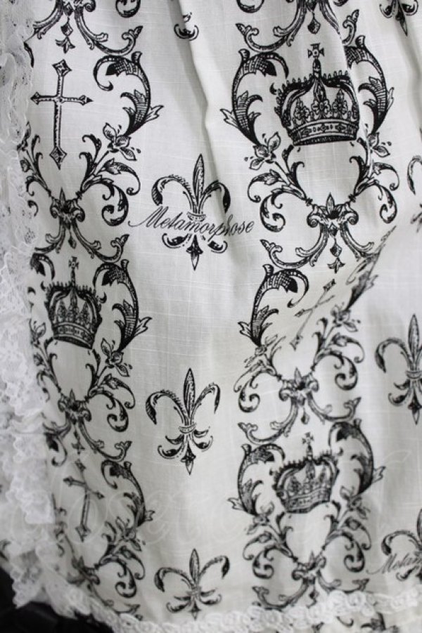 画像5: metamorphose / クラウンクロスケープ付ロングドレス サイズ1 オフ H-26-02-23-011-ME-OP-NS-ZH (5)