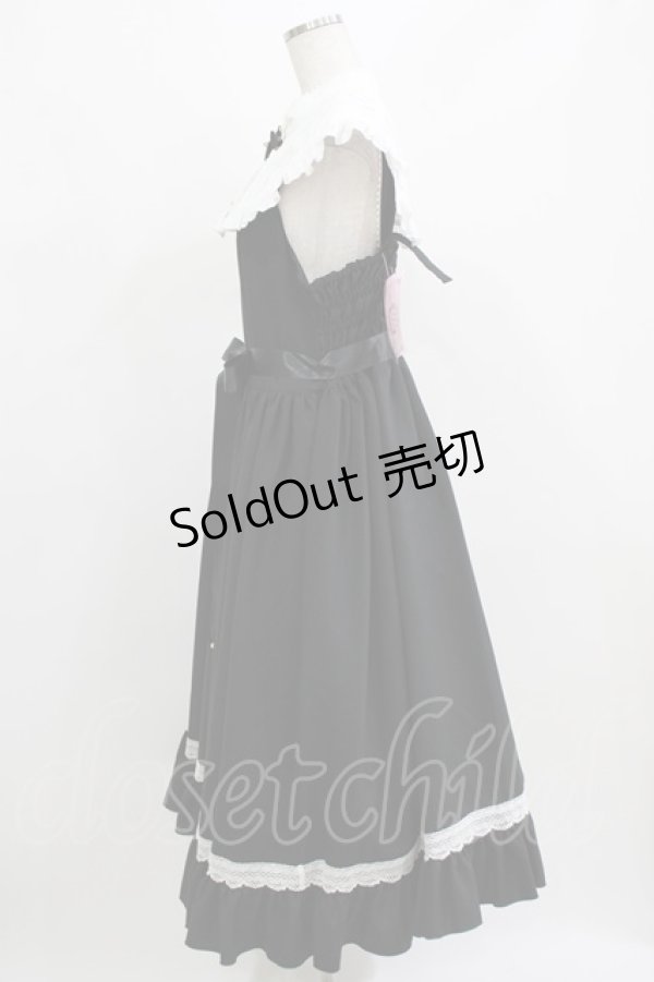 画像2: metamorphose / 【プラスサイズ】Priere〜星に祈りを〜ミディアムジャンパースカート プラスサイズ ブラック H-26-02-23-012-ME-OP-NS-ZH (2)