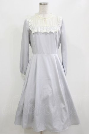 画像: axes femme kawaii / ヨークレース切替ワンピース M ブルー H-26-02-23-016-AX-OP-NS-ZH