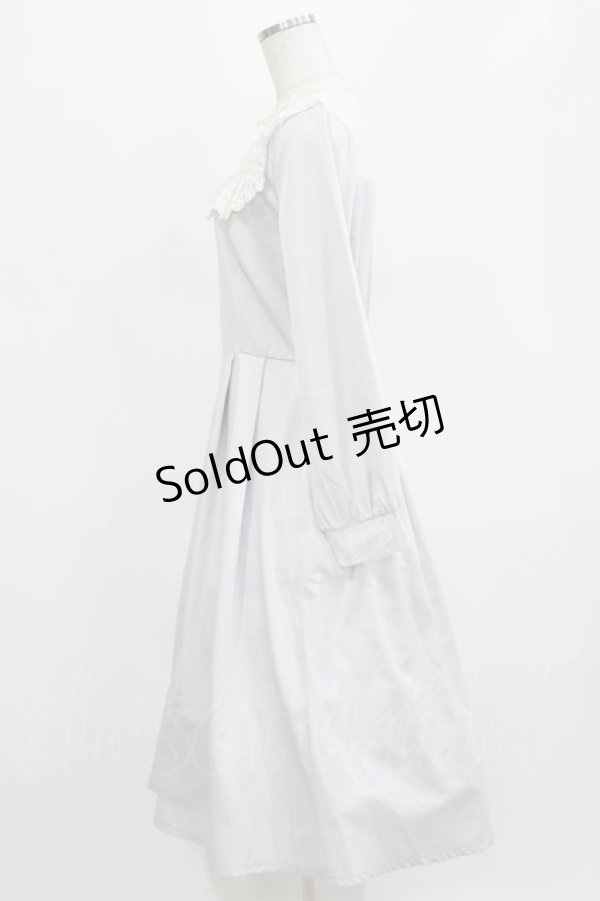 画像2: axes femme kawaii / ヨークレース切替ワンピース M ブルー H-26-02-23-016-AX-OP-NS-ZH (2)