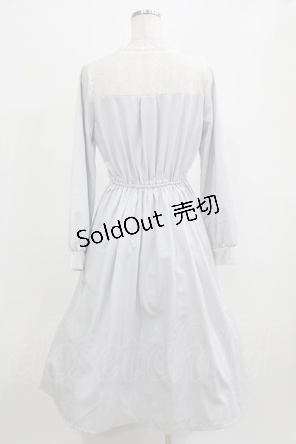 画像3: axes femme kawaii / ヨークレース切替ワンピース M ブルー H-26-02-23-016-AX-OP-NS-ZH (3)