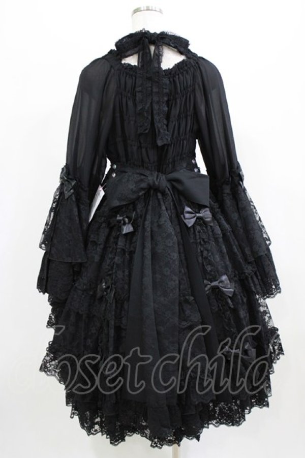 画像3: metamorphose / 【プラスサイズ】追憶の姫君ドレス プラスサイズ ブラック H-26-02-23-002-ME-OP-NS-ZH (3)