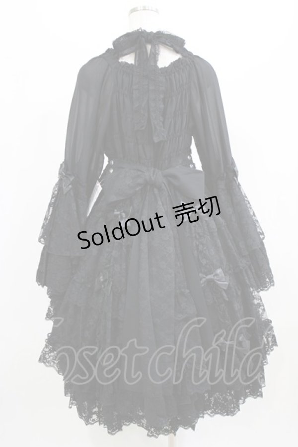 画像3: metamorphose / 【プラスサイズ】追憶の姫君ドレス プラスサイズ ブラック H-26-02-23-002-ME-OP-NS-ZH (3)