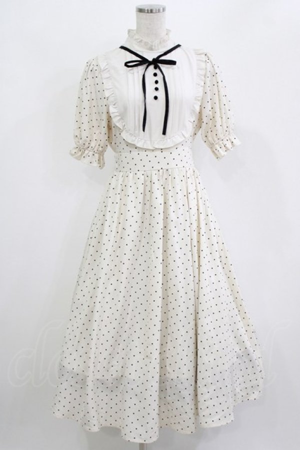 画像1: m petit by misako / ナシジミズタマキリカエワンピース S オフ H-26-02-23-017-LO-OP-NS-ZH (1)