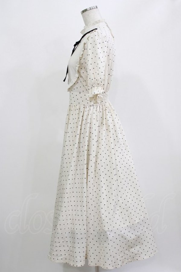 画像2: m petit by misako / ナシジミズタマキリカエワンピース S オフ H-26-02-23-017-LO-OP-NS-ZH (2)