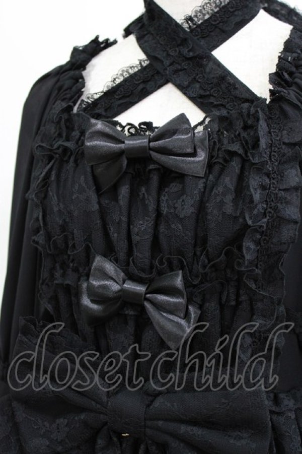 画像4: metamorphose / 【プラスサイズ】追憶の姫君ドレス プラスサイズ ブラック H-26-02-23-002-ME-OP-NS-ZH (4)