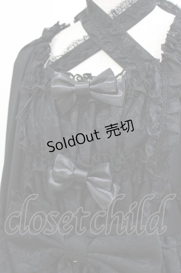 画像4: metamorphose / 【プラスサイズ】追憶の姫君ドレス プラスサイズ ブラック H-26-02-23-002-ME-OP-NS-ZH (4)