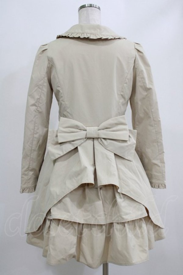 画像3: Secret Honey / バックリボンスプリングコート Free ベージュ H-26-02-23-020-CA-CO-NS-ZH (3)