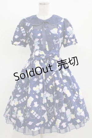 画像: Angelic Pretty / SPACE TOYSワンピース Free ネイビー H-26-02-23-003-AP-OP-NS-ZH