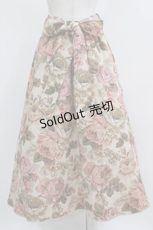 画像3: Kurumi Collaboration / TT*KRゴブランロングスカート L ベージュ H-26-02-24-025-GO-SK-NS-ZH (3)