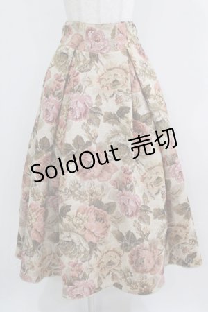 画像: Kurumi Collaboration / TT*KRゴブランロングスカート M ベージュ H-26-02-24-026-GO-SK-NS-ZH