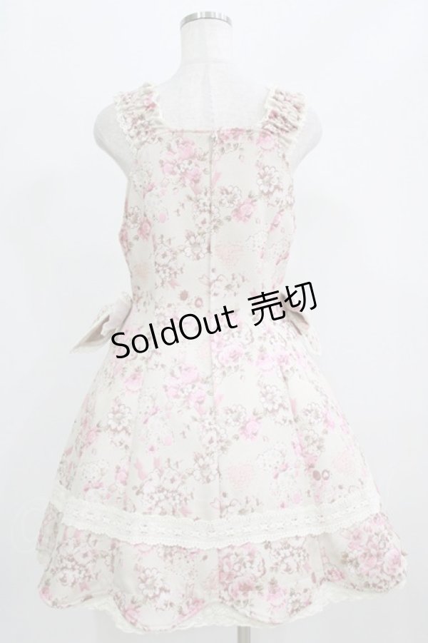 画像3: BABY,THE STARS SHINE BRIGHT / くまちゃんブーケ柄ゴブランジャンパースカート Free 生成り H-26-02-24-003-BA-OP-NS-ZH (3)