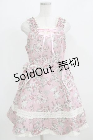 画像: BABY,THE STARS SHINE BRIGHT / くまちゃんブーケ柄ゴブランジャンパースカート Free ピンク H-26-02-24-004-BA-OP-NS-ZH