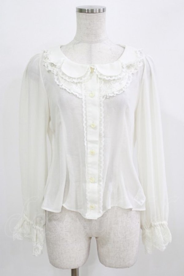 画像1: ALICE and the PIRATES / リトルローズブラウス Free 生成り H-26-02-24-035-PA-BL-NS-ZH (1)