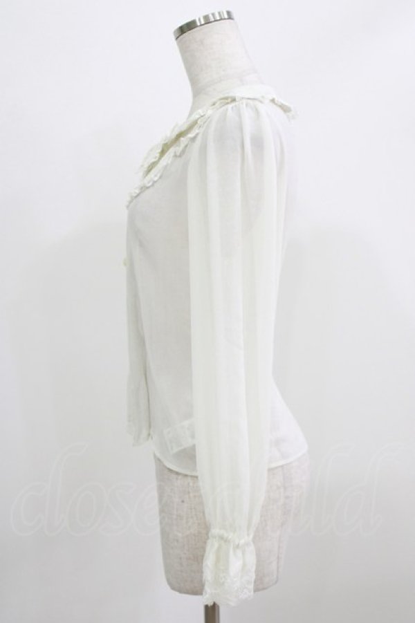 画像2: ALICE and the PIRATES / リトルローズブラウス Free 生成り H-26-02-24-035-PA-BL-NS-ZH (2)