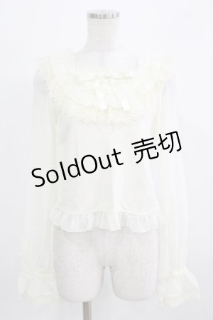 画像: BABY,THE STARS SHINE BRIGHT / シフォンヨークプルオーバー Free 生成り H-26-02-24-037-BA-TO-NS-ZH