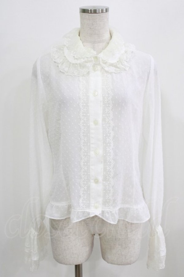 画像1: BABY,THE STARS SHINE BRIGHT / Snow Crystalブラウス Free オフ H-26-02-24-039-BA-BL-NS-ZH (1)