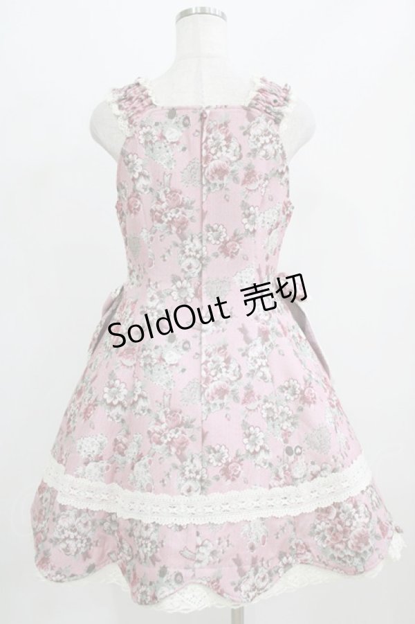 画像3: BABY,THE STARS SHINE BRIGHT / くまちゃんブーケ柄ゴブランジャンパースカート Free ピンク H-26-02-24-004-BA-OP-NS-ZH (3)