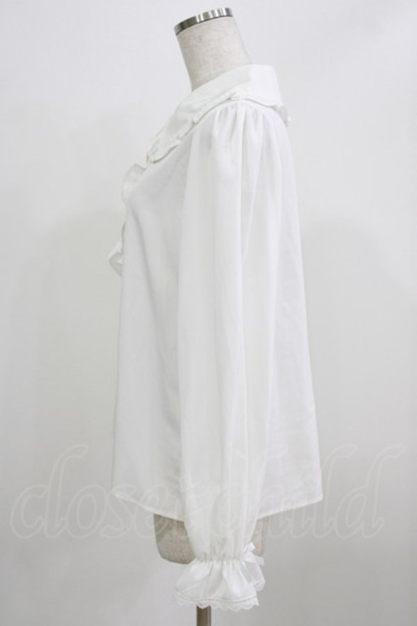 画像2: m petit by misako / AM マルエリフリルブラウス L オフ H-26-02-24-044-LO-BL-NS-ZH (2)