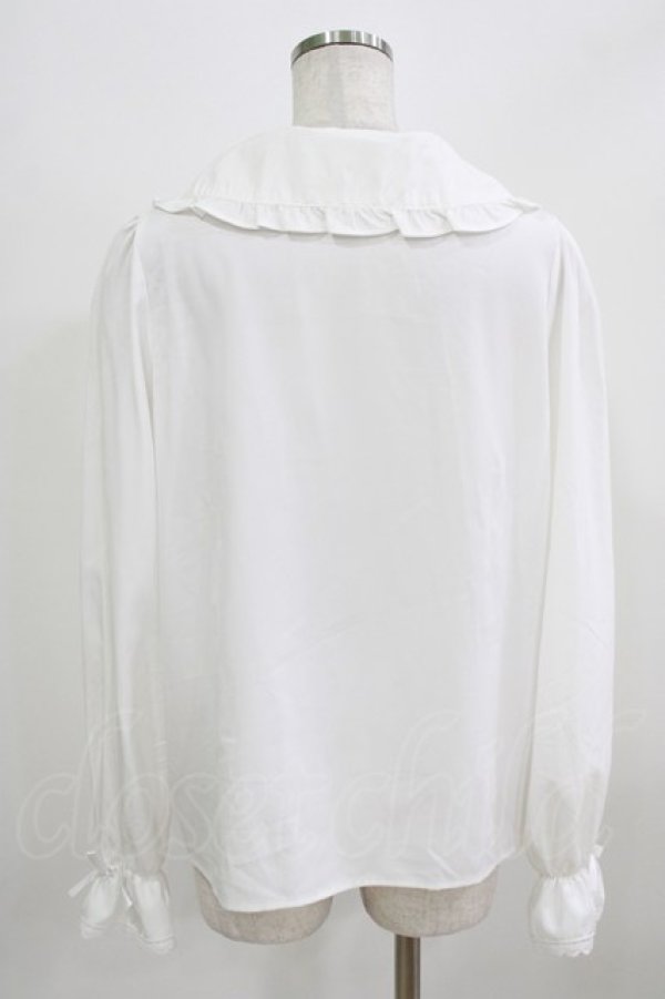 画像3: m petit by misako / AM マルエリフリルブラウス L オフ H-26-02-24-044-LO-BL-NS-ZH (3)