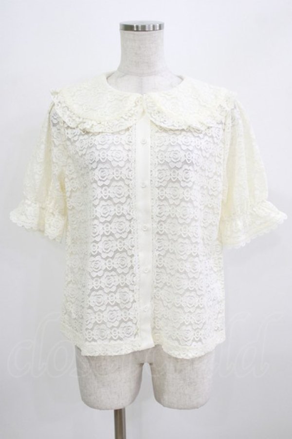 画像1: m petit by misako / TT* AOKレースブラウス M 生成り H-26-02-24-050-LO-BL-NS-ZH (1)