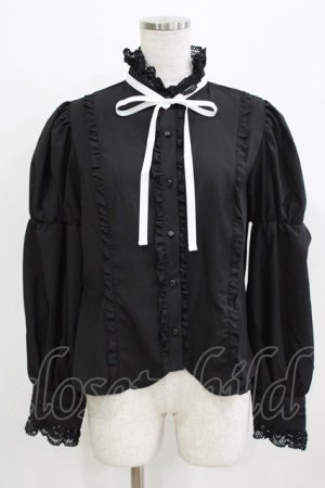画像: Eri Aino's Collection / シャーロットの水曜日ブラウス M ブラック H-26-02-24-051-PU-BL-NS-ZH