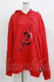 画像1: PINKSPINK / occult symbol hoodie M レッド H-26-02-24-1001-PU-TO-KB-ZH (1)