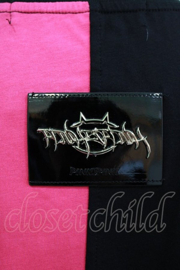 画像4: PINKSPINK / cat devil loose tee L ブラック×ピンク H-26-02-24-1004-PU-TO-KB-ZH (4)
