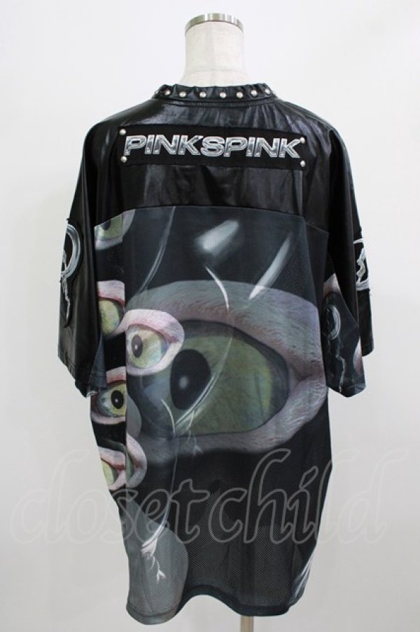 画像3: PINKSPINK / featured concept loose tee L ブラック H-26-02-24-1005-PU-TO-KB-ZH (3)