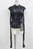 画像1: BLOOD SUPPLY（海外ブランド） / Spiderweb Long sleeve tops M ブラック H-26-02-24-1006-GO-TO-KB-ZH (1)