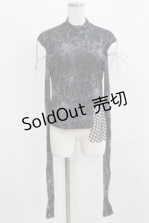 画像: BLOOD SUPPLY（海外ブランド） / Spiderweb Long sleeve tops M ブラック H-26-02-24-1006-GO-TO-KB-ZH