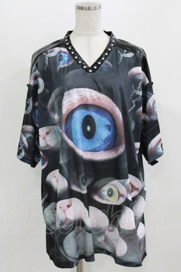 画像1: PINKSPINK / featured concept loose tee L ブラック H-26-02-24-1010-PU-TO-KB-ZH (1)