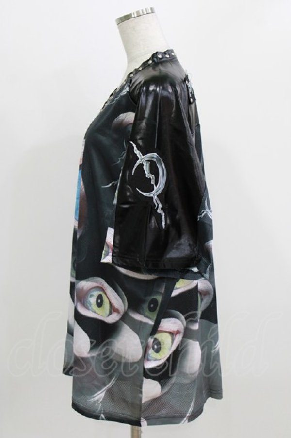 画像2: PINKSPINK / featured concept loose tee L ブラック H-26-02-24-1010-PU-TO-KB-ZH (2)