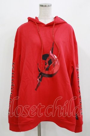 画像: PINKSPINK / occult symbol hoodie L レッド H-26-02-24-1002-PU-TO-KB-ZH
