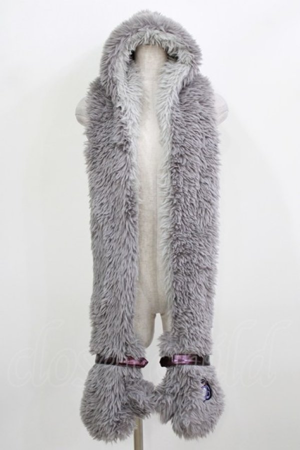 画像1: QOOZA / 「ディズニーツイステッドワンダーランド」ファーハット[OCTAVINELLE]  グレー H-26-02-24-1016-PU-AC-KB-ZH (1)