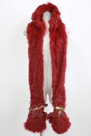 画像: QOOZA / 「ディズニーツイステッドワンダーランド」ファーハット[SCARABIA]  レッド H-26-02-24-1018-PU-AC-KB-ZH