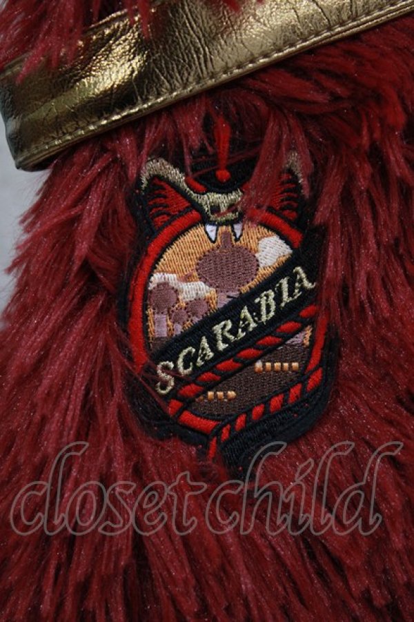 画像3: QOOZA / 「ディズニーツイステッドワンダーランド」ファーハット[SCARABIA]  レッド H-26-02-24-1018-PU-AC-KB-ZH (3)