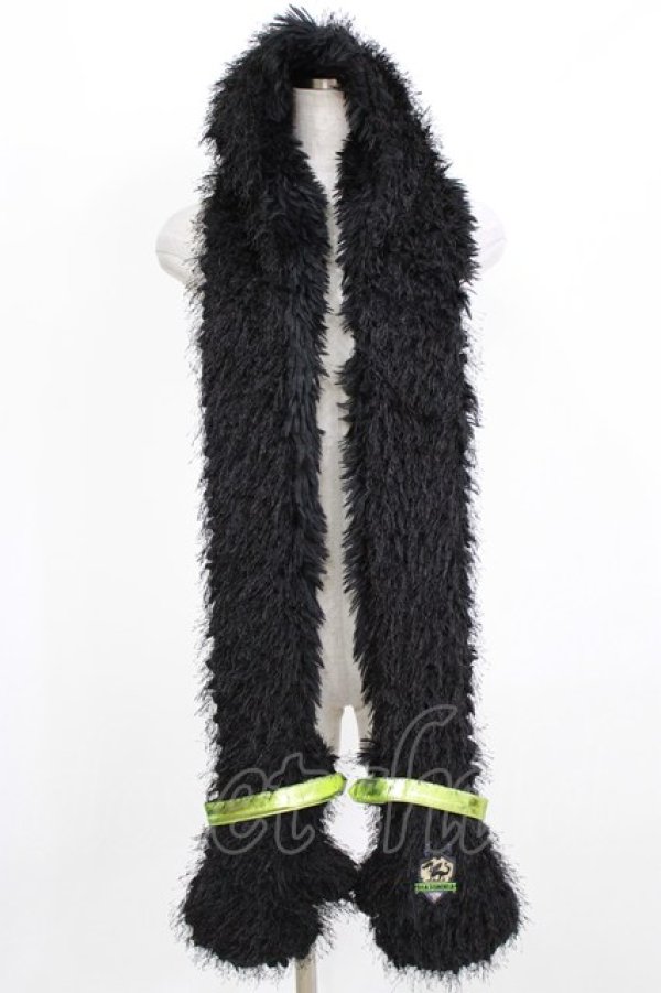 画像1: QOOZA / 「ディズニーツイステッドワンダーランド」ファーハット[DIASOMNIA]  ブラック H-26-02-24-1019-PU-AC-KB-ZH (1)